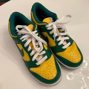 Nike Dunks Brazil in Green and Yellow
